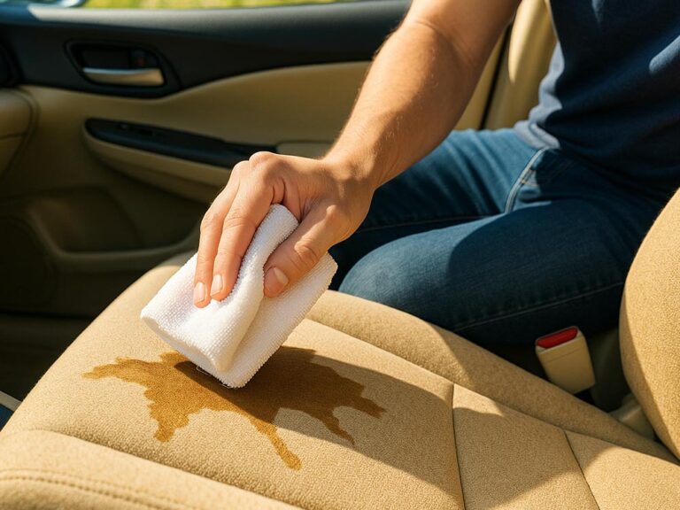 How to Clean Spilled Coffee in Car