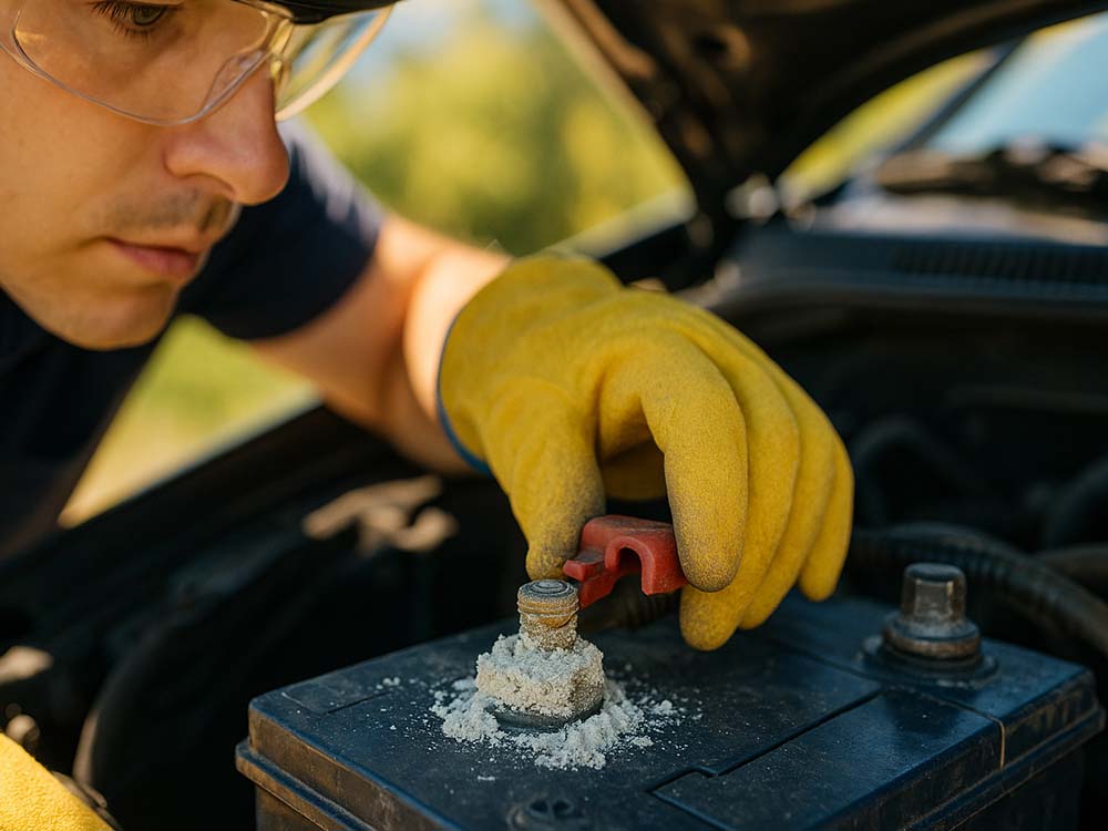 How to Clean a Corroded Battery Terminal and Remove Acid